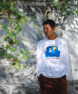 BEAMS / ENRICH OUR LIVES ロングスリーブ Tシャツ