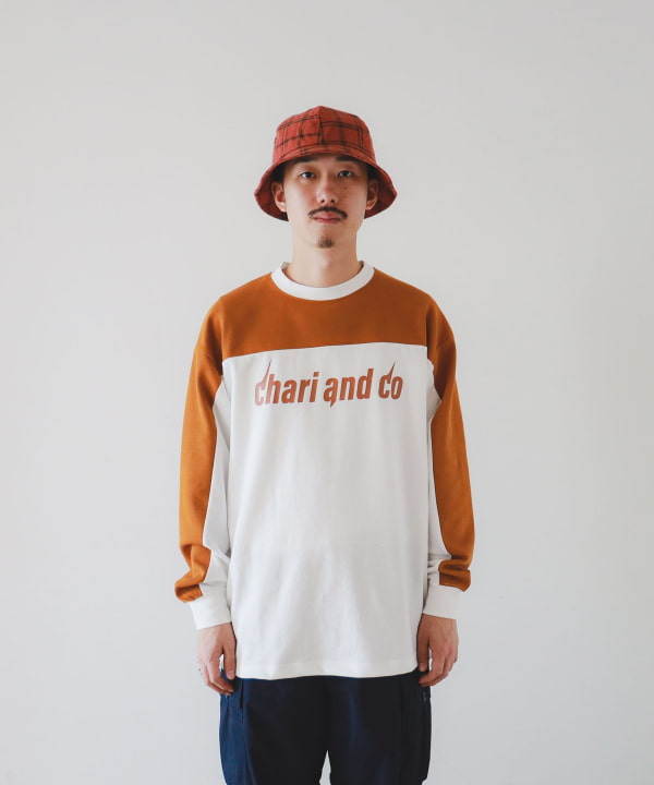 CHARI&CO / FLUSHING LOGO MOTO COOLER LONG SLEEVE TEE-