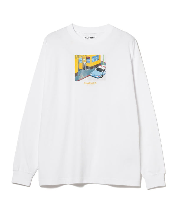 BEAMS T (BEAMS T) CHARI&CO x TIM DAILY LIFE IN NY / LONG SLEEVE TEE  (T-shirt/cut and sew printed T-shirt) mail order | BEAMS