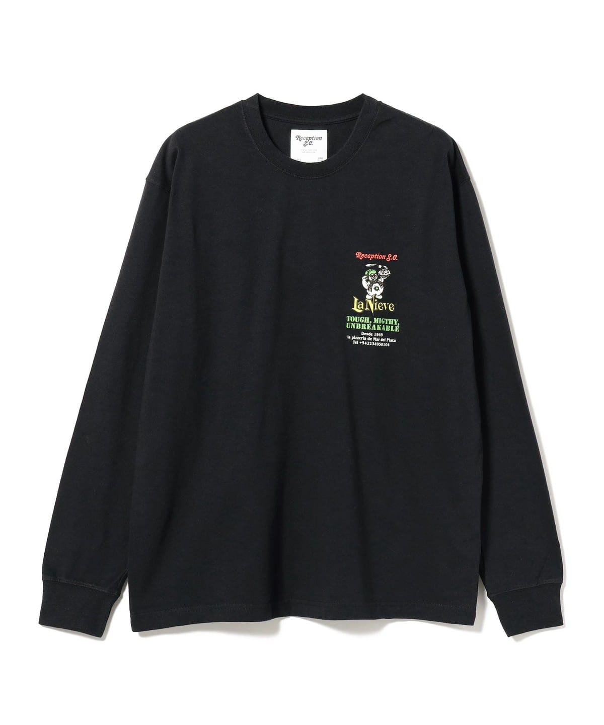 Reception レセプション / La Nieve Longsleeve T-Shirt Tシャツ・カットソー MEN BLACK M Reception レセプション / La Nieve Longsleeve T-Shirt Tシャツ・カットソー MEN BLACK M