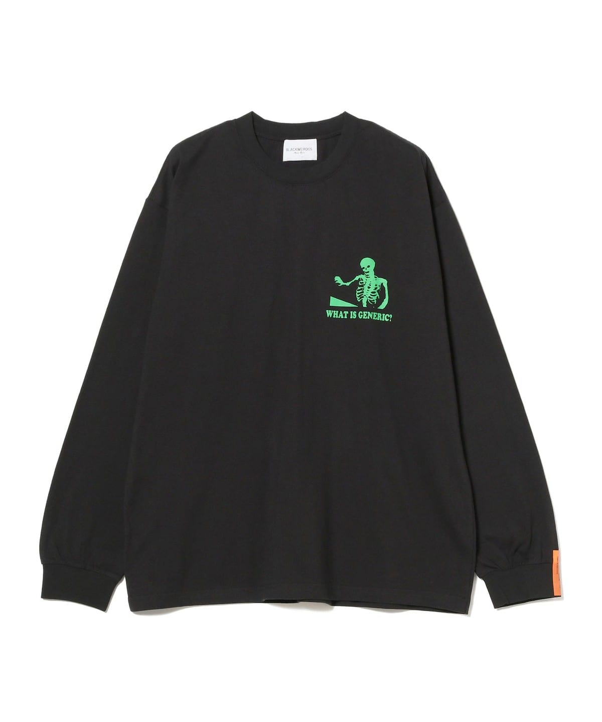 BEAMS T (BEAMS T) BLACK WEIRDOS / GLOWING CAR LONG SLEEVE TEE (T