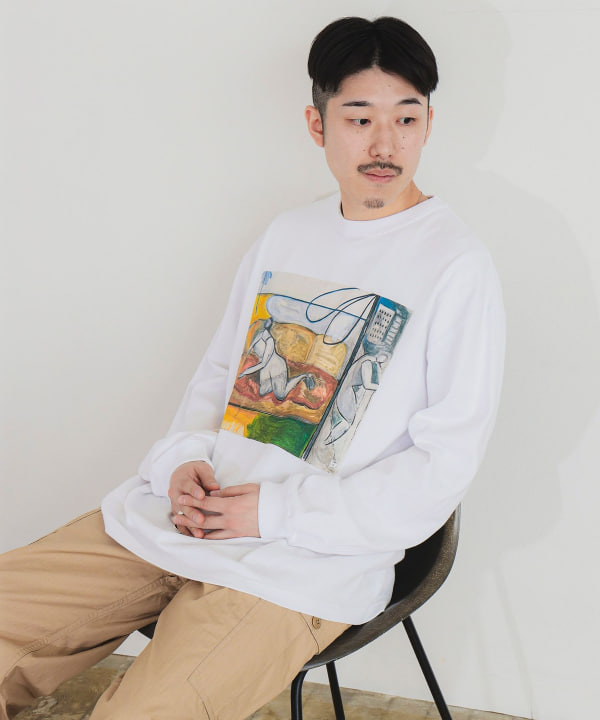 BEAMS T BEAMS T / Long Sleeve T-shirt (T-shirts, cut and sewn, printed  T-shirts) for sale | BEAMS