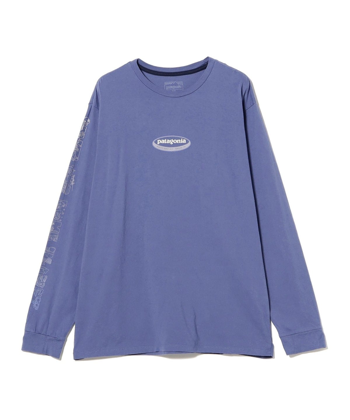 patagonia パタゴニア / ロングスリーブ・ロング・ウェイ・ラウンド・オーガニック・Tシャツ Tシャツ・カットソー MEN CRRENT BLUE M patagonia パタゴニア / ロングスリーブ・ロング・ウェイ・ラウンド・オーガニック・Tシャツ Tシャツ・カットソー MEN CRRENT BLUE M