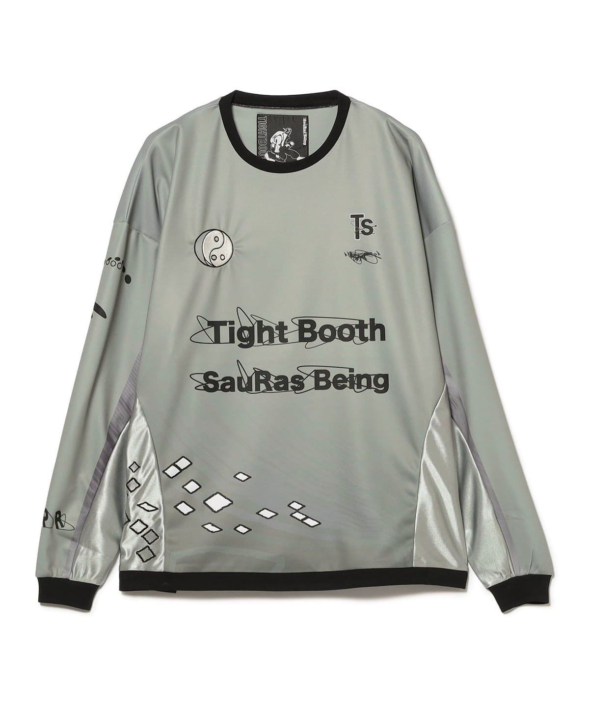 TIGHTBOOTH PRODUCTION タイトブース プロダクション × SauRas Being / L/S SOCCER JERSEY Tシャツ・カットソー MEN GREY L TIGHTBOOTH PRODUCTION タイトブース プロダクション × SauRas Being / L/S SOCCER JERSEY Tシャツ・カットソー MEN GREY L