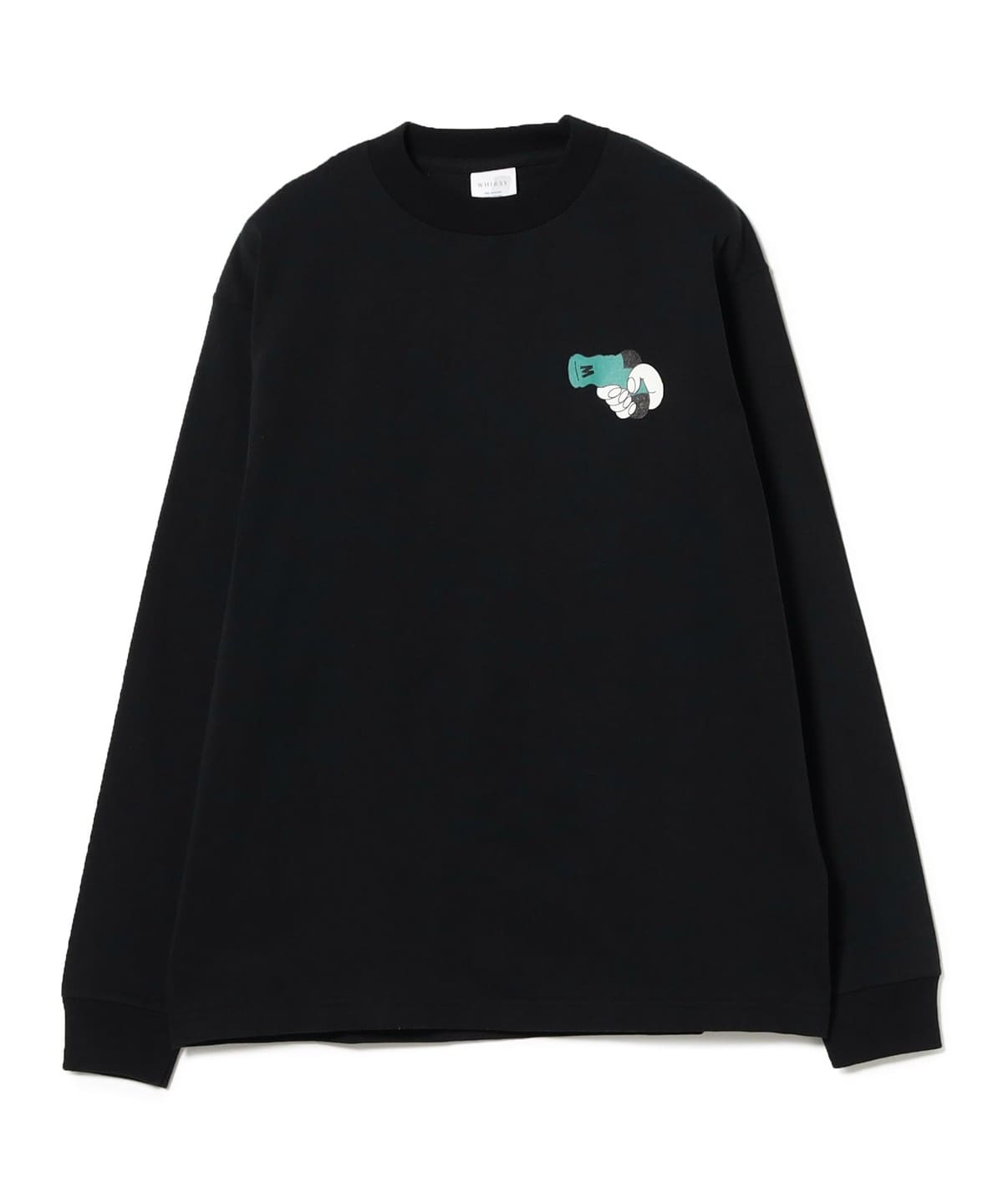 WHIMSY SOCKS ウィムジーソックス / SOCKS GUN L/S TEE Tシャツ・カットソー MEN BLACK M WHIMSY SOCKS ウィムジーソックス / SOCKS GUN L/S TEE Tシャツ・カットソー MEN BLACK M