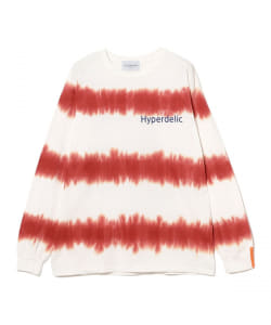 BLACK WEIRDOS / Tiedye Border LS Tee