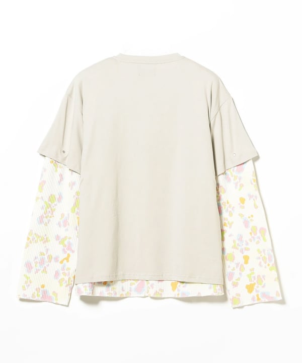 トップス FAF (FAKE AS FLOWERS) DOUBLE SLEEVE TEE BEAMS T（ビームスT）FAF（Fake As Flowers）/ Double Sleeve Tee（T