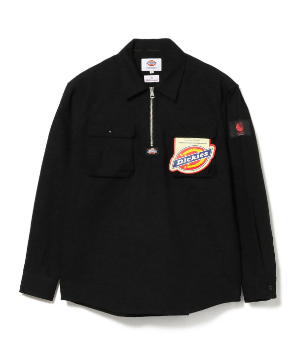 BEAMS T BEAMS T折扣店] Dickies × HELLRAZOR / HALF ZIP SHIRT（襯衫