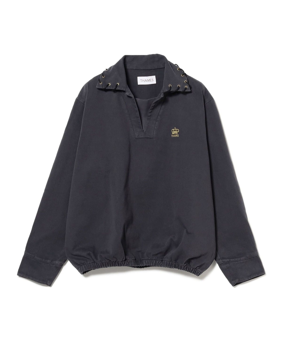 THAMES MMXX. / AIELLO DRILL TOP シャツ・ブラウス MEN DARK GREY XL THAMES MMXX. / AIELLO DRILL TOP シャツ・ブラウス MEN DARK GREY XL