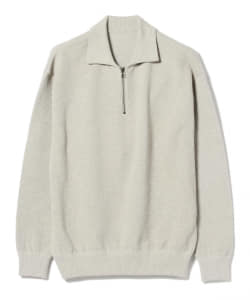 Crepuscule / Moss stitch Half Zip Polo