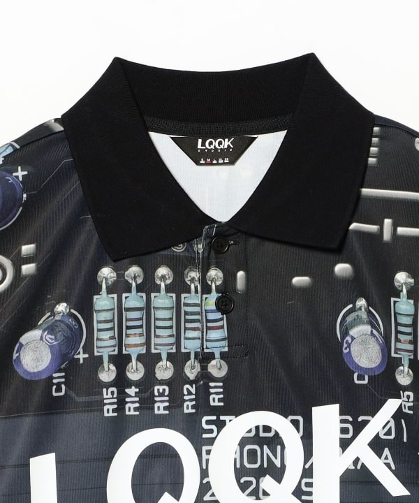 LQQK STUDIO / Circuit Board L/S Polo Jersey
