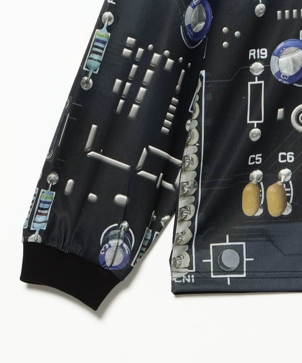 LQQK STUDIO / Circuit Board L/S Polo Jersey
