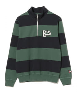by Parra / worked P striper half zip sweatshirt