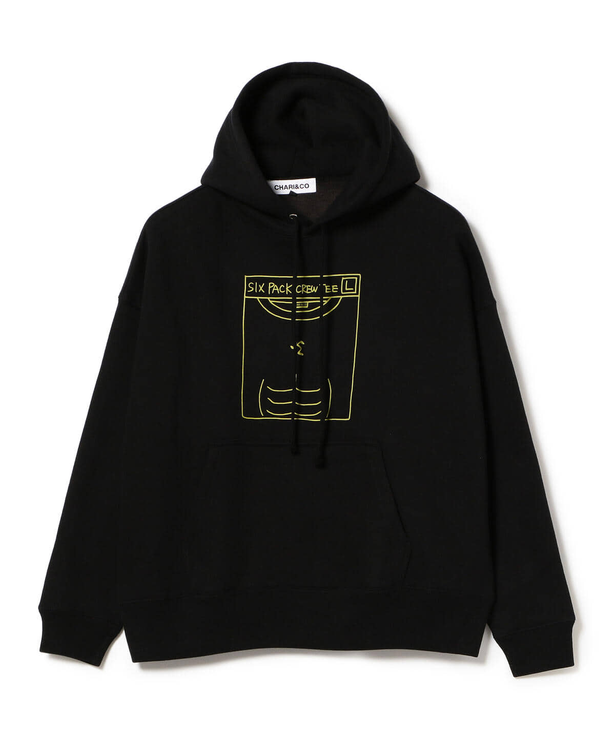 BLACK】CHARI&CO * ANYTIME FITNESS / SIX PACK HOODIE www