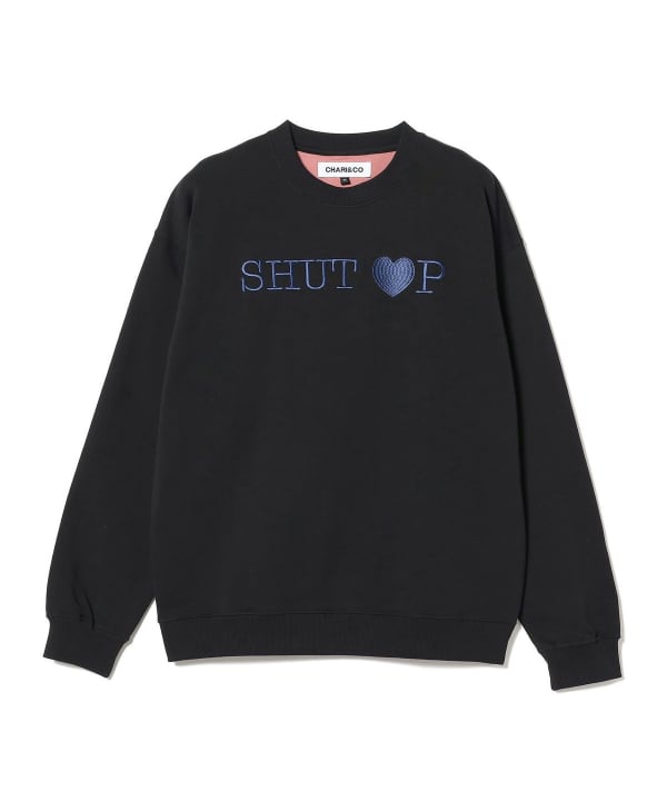 BEAMS T CHARI&CO / TONED SHUT HEART UP CREWNECK SWEATS（上衣衛衣