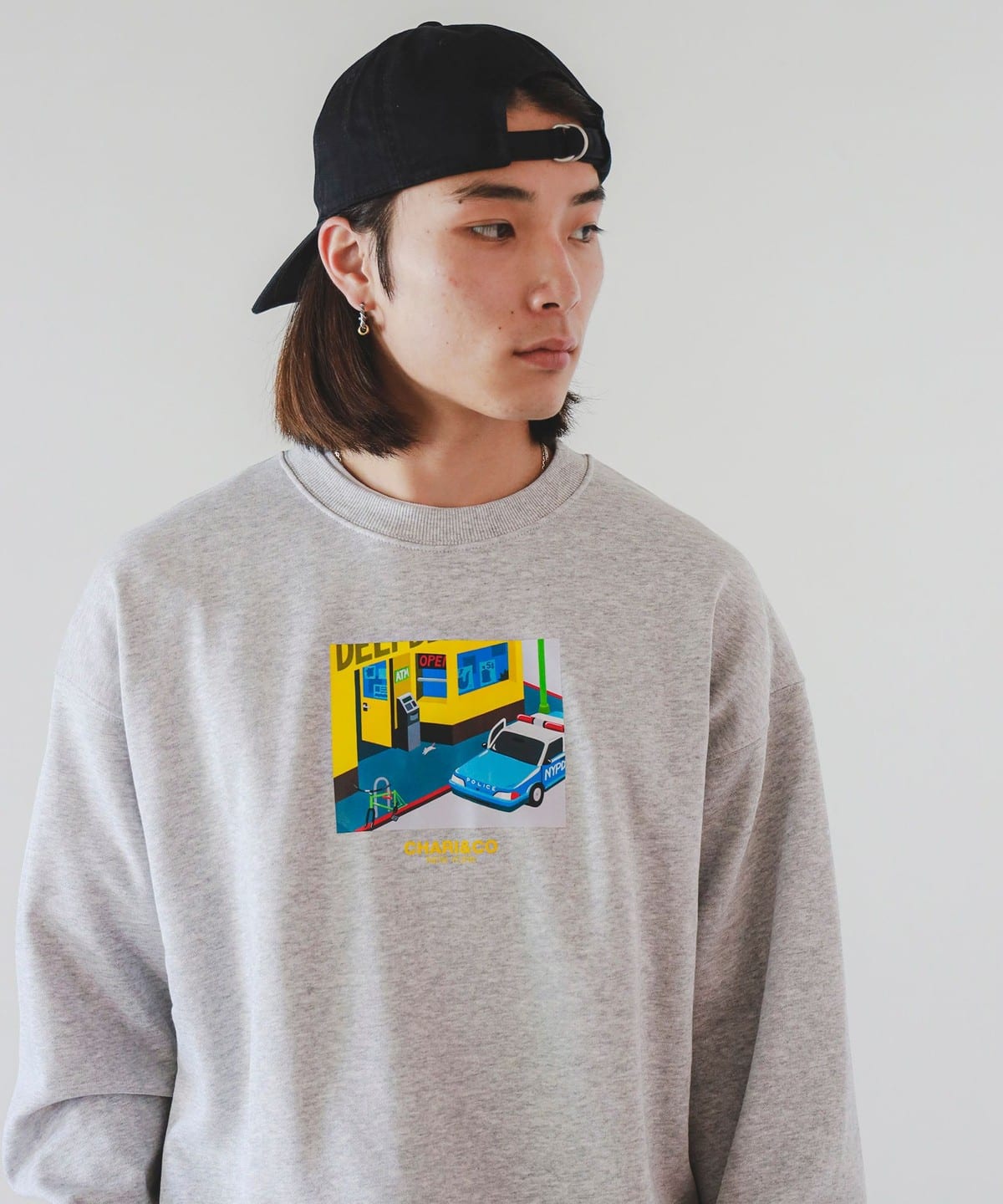 CHARI&CO x TIM DAILY LIFE IN NY / CREWNECK SWEATS BEAMS T ビームス