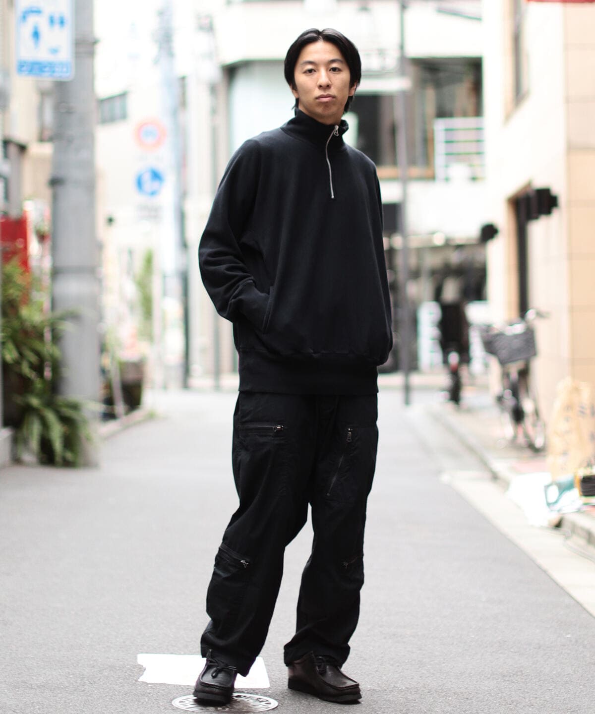 OLIVE_SP】scair / Hard Twist Half Zip スウェット www