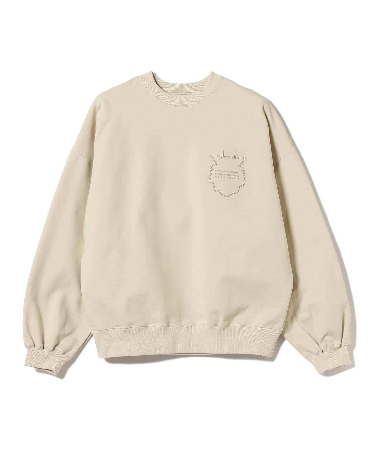 EVISEN 21AW TORA EVI LOGO CREW SWEAT XL-