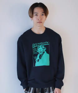 【SPECIAL PRICE】BEAMS T / ベートーヴェン クルーネック スウェット