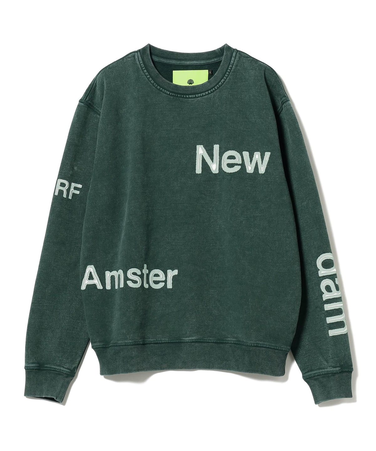 BEAMS T（ビームスT）【アウトレット】New Amsterdam Surf Association / NAME SWEAT WASHED  GREEN（トップス スウェット）通販｜BEAMS
