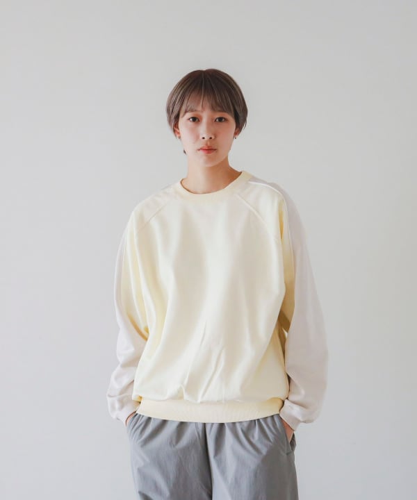 BEAMS T BEAMS T POVAL Raglan Trainer (tops sweatshirt) mail order