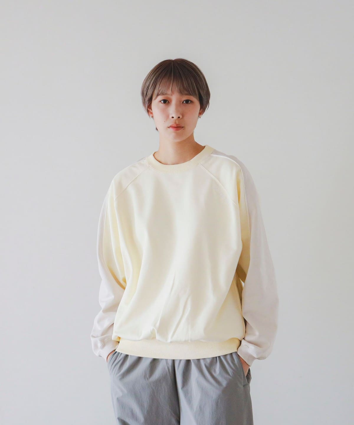 BEAMS T BEAMS T POVAL Raglan Trainer (tops sweatshirt) mail order