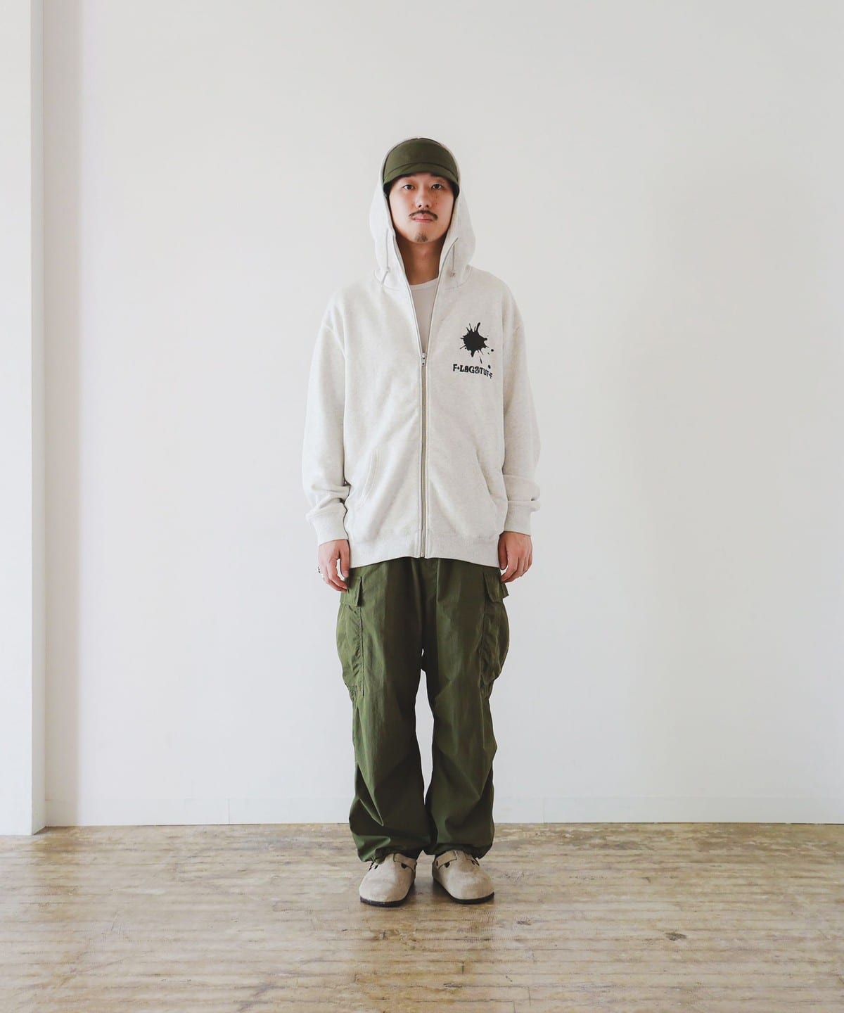 超特価激安 F-LAGSTUF-F F/Z MILITARY SWEAT スウェットブルゾン