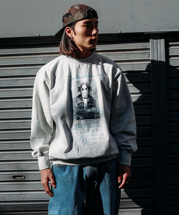 lenon　ビームスプラス BEAMS（ビームス）WIFFLE / John Lennon Crewneck Sweat