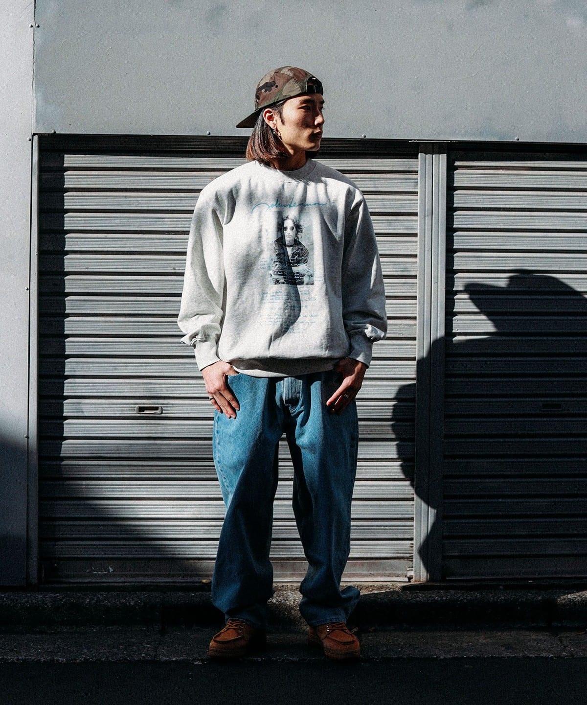 lenon　ビームスプラス BEAMS（ビームス）WIFFLE / John Lennon Crewneck Sweat