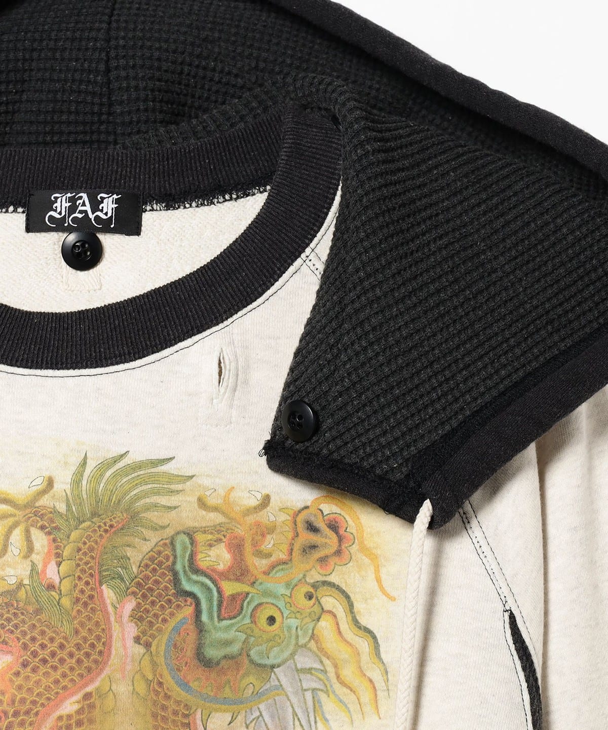BEAMS T（ビームスT）FAF (Fake As Flowers) / 2way Hoodie