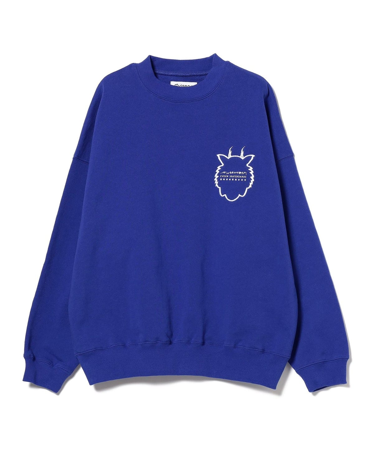 BEAMS T (BEAMS T) Evisen Skateboards × Takada Music Production Office /  TORA EVI LOGO CREW SWEAT (tops sweat) mail order | BEAMS