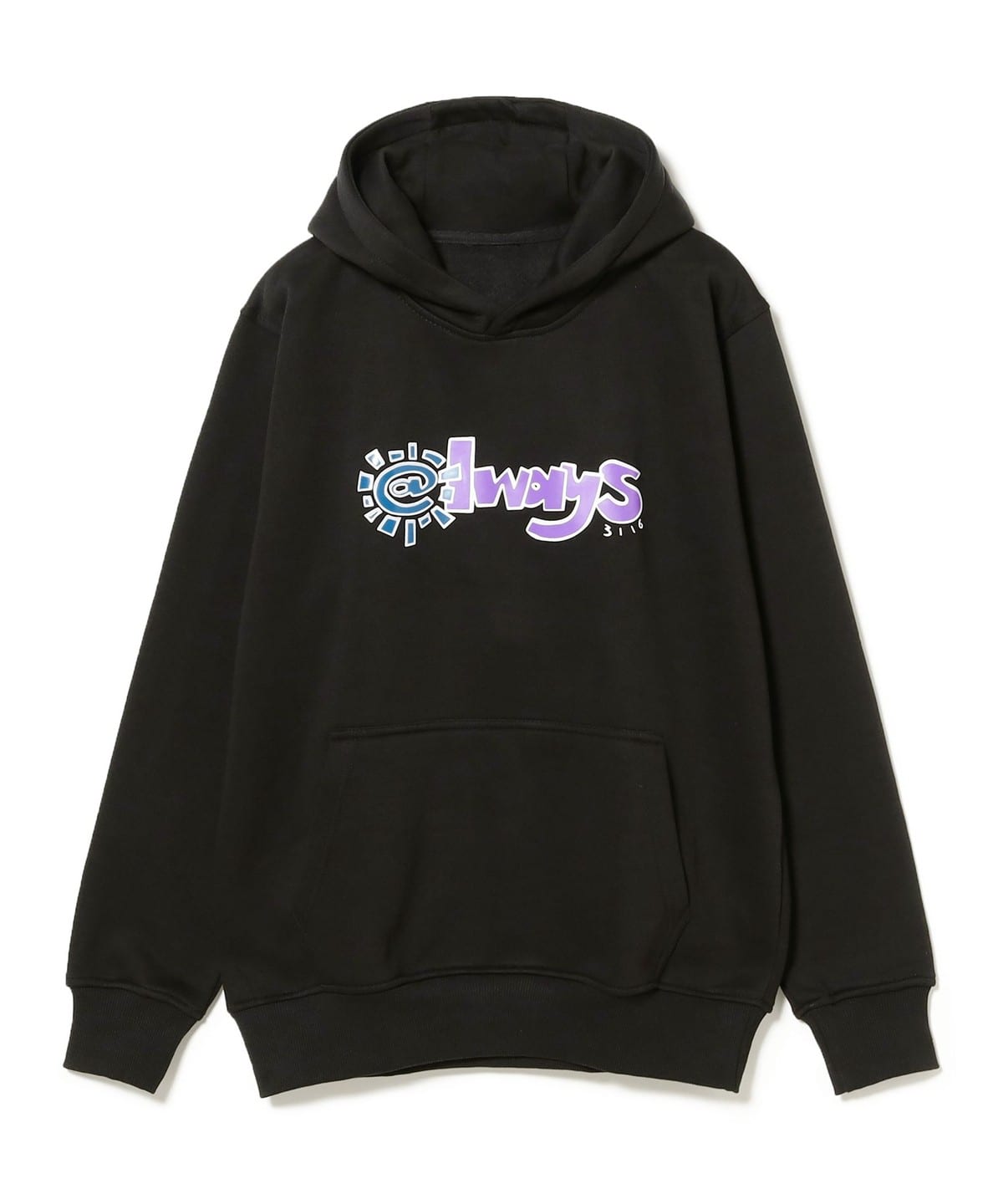 always do what you should do 紫 パーカー