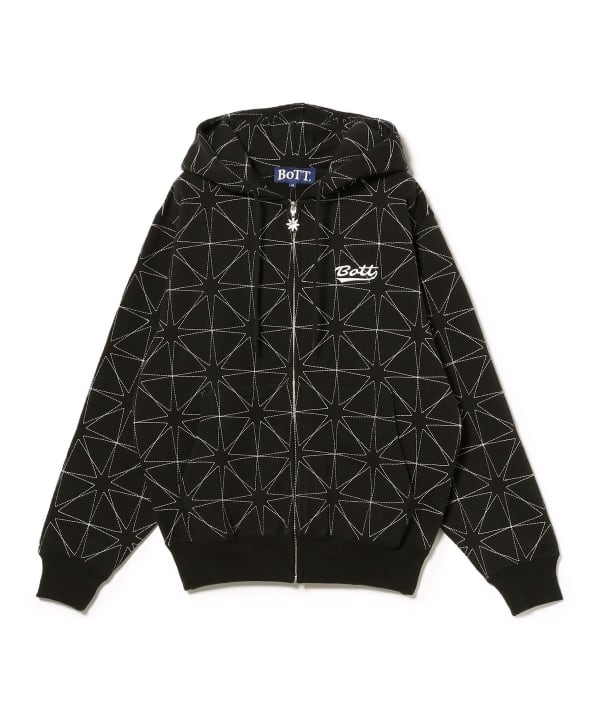 BEAMS T（ビームスT）BoTT / Sparkle Stitch Zip Hoodie（トップス 