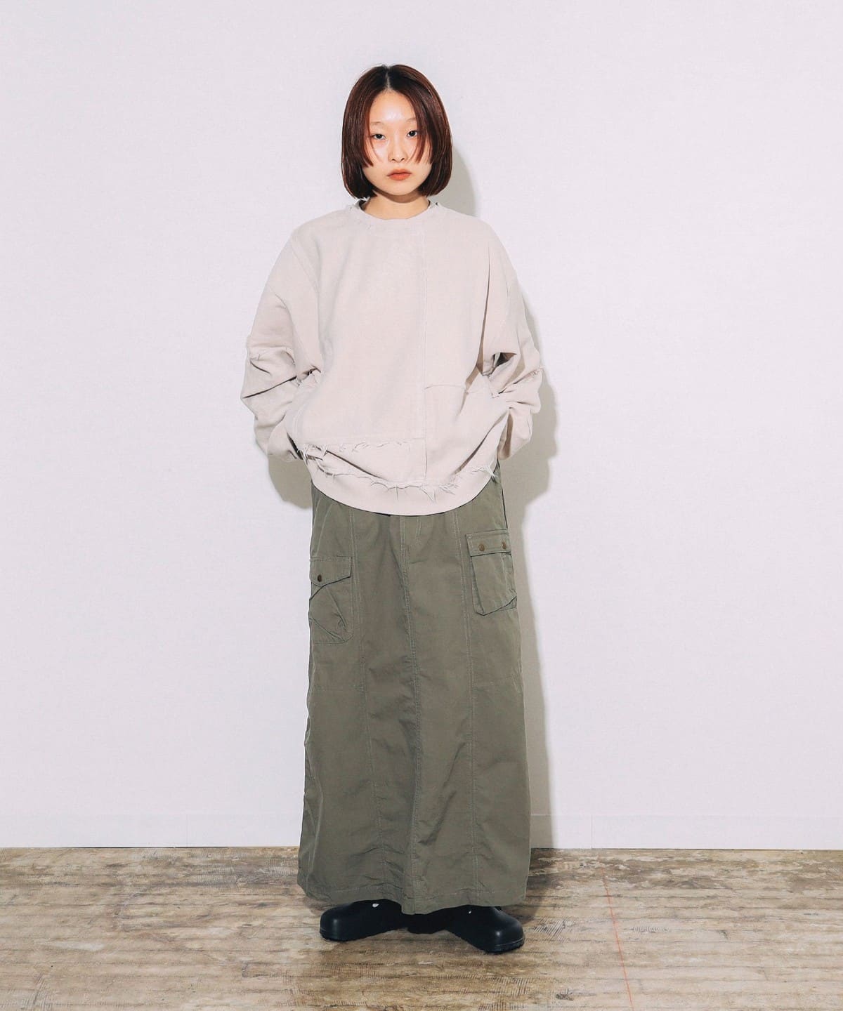 BEAMS T（ビームスT）F-LAGSTUF-F / INSIDE OUT BORO SWEAT