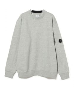 ▲C.P. Company / Diagonal Raised Fleece Crew Neck Lens Sweatshirt