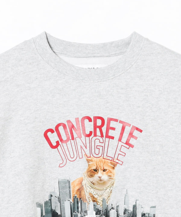 BEAMS T（ビームスT）CHARI&CO / CONCRETE JUNGLE CAT CREWNECK 