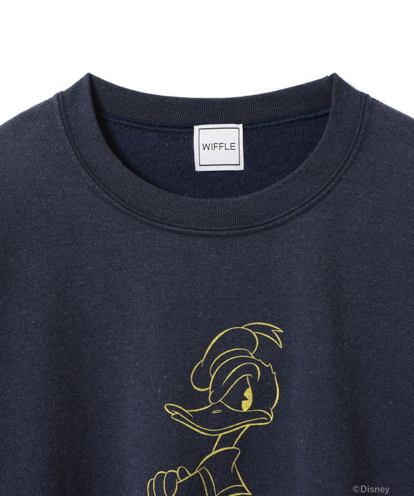 BEAMS（ビームス）【別注】WIFFLE / DONALD DUCK CREWNECK SWEAT