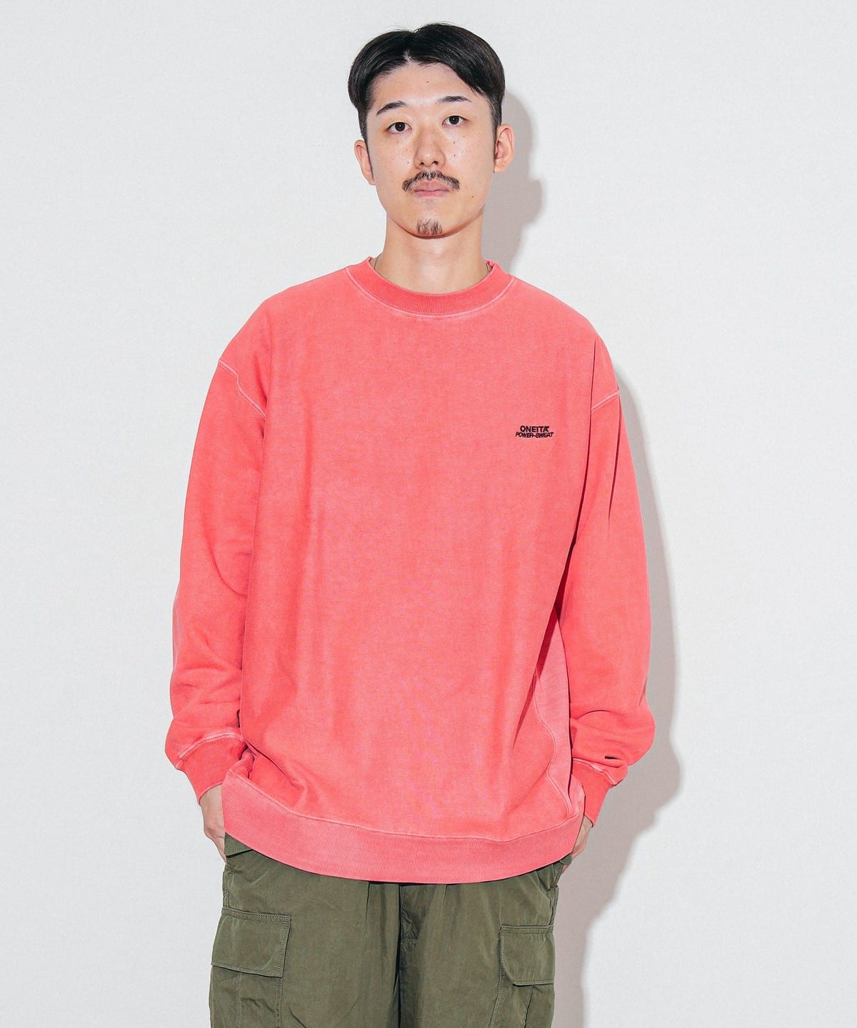ONEITA オニータ / Pigment Dye Crewneck Sweat 24AW トップス MEN RED S ONEITA オニータ / Pigment Dye Crewneck Sweat 24AW トップス MEN RED S