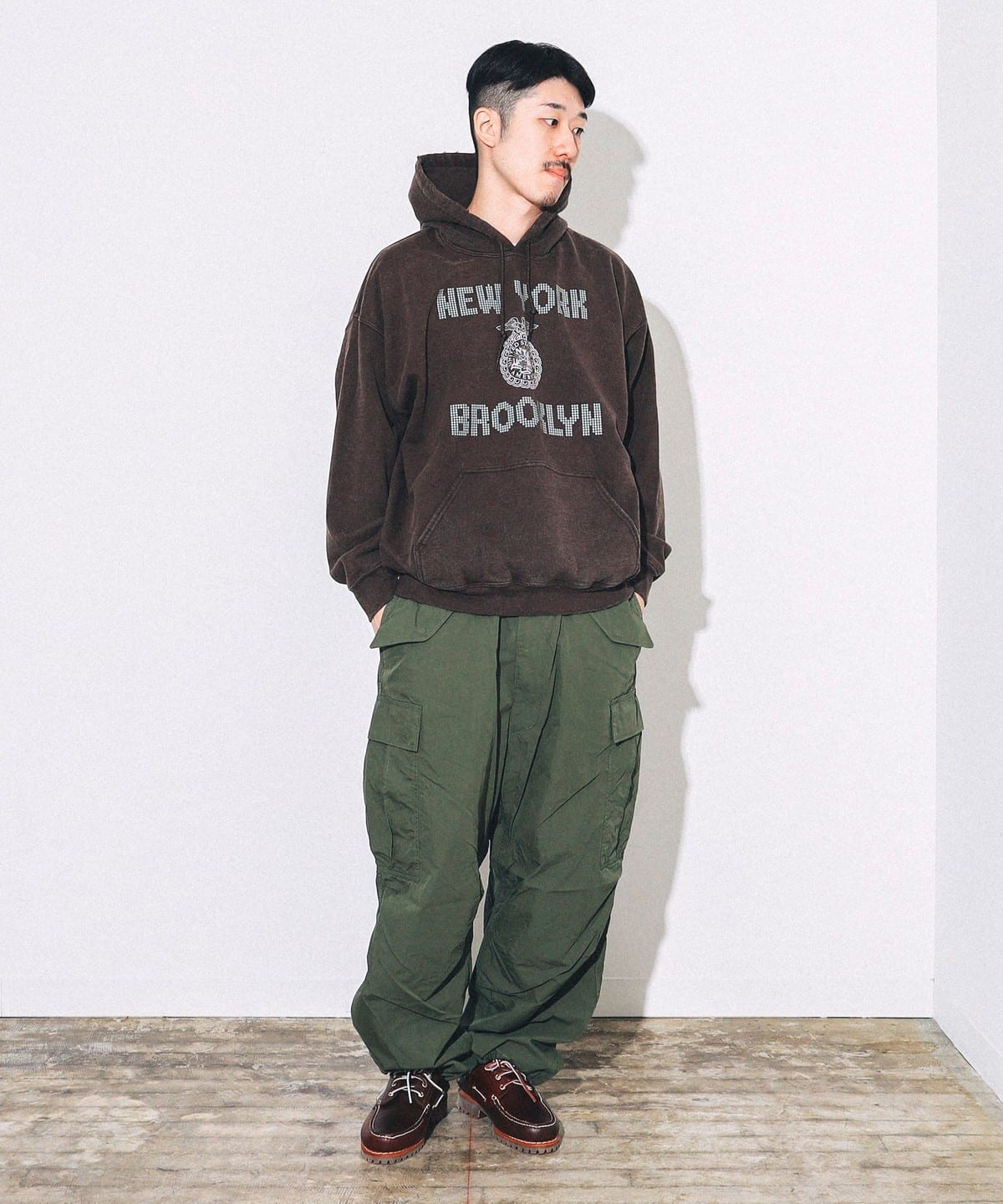 BEAMS（ビームス）STUDS PRINT HOODIE（トップス パーカー）通販