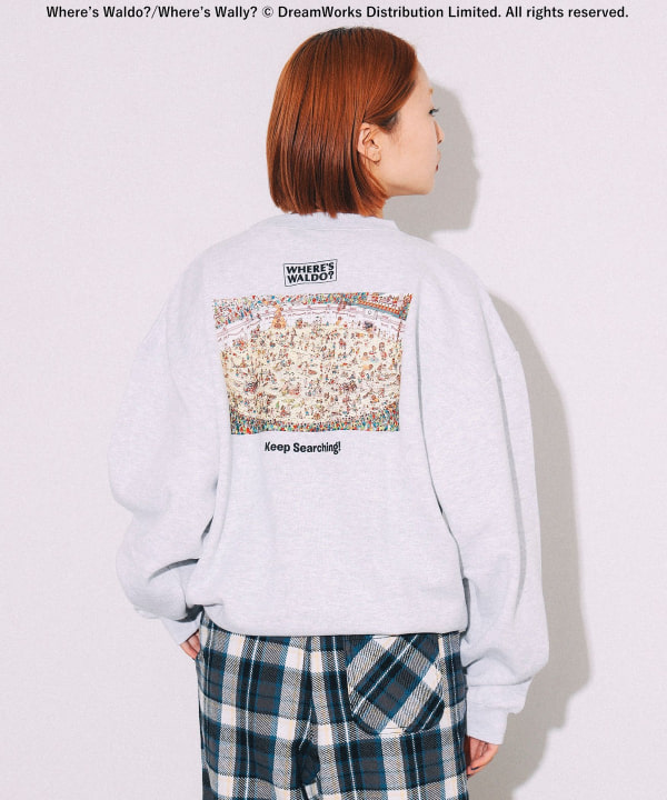 BEAMS T（ビームスT）WHERE'S WALLY? クルーネックスウェット