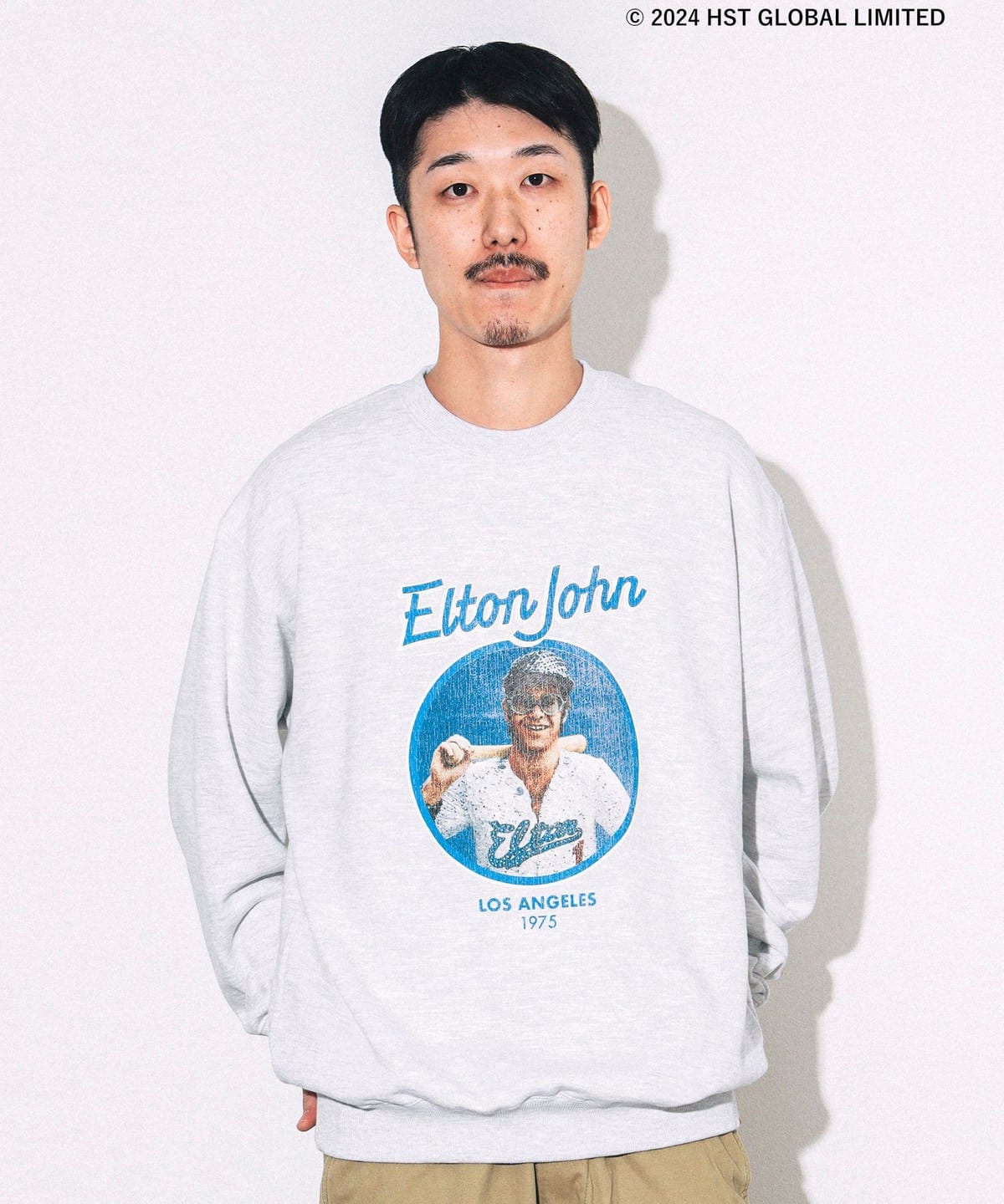 【SPECIAL PRICE】ELTON JOHN CREW SWEAT トップス MEN ASH S 【SPECIAL PRICE】ELTON JOHN CREW SWEAT トップス MEN ASH S