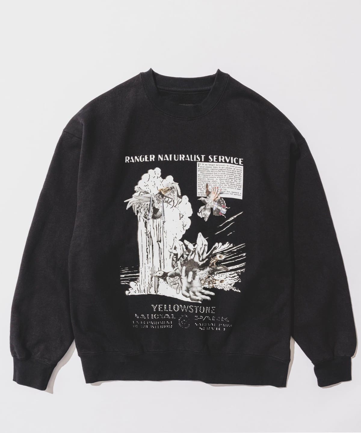 BEAMS T（ビームスT）【別注】BLACK SMOKER RECORDS × KOSUKE KAWAMURA / SWEAT  CREWNECK①（トップス スウェット）通販｜BEAMS