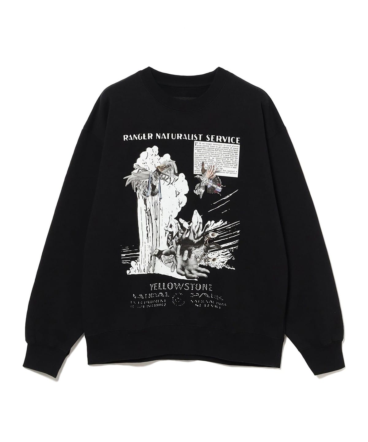 BEAMS T（ビームスT）【別注】BLACK SMOKER RECORDS × KOSUKE KAWAMURA / SWEAT  CREWNECK①（トップス スウェット）通販｜BEAMS