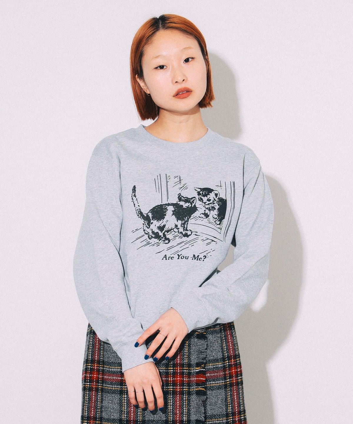 Are You Me? Crewneck Sweat トップス MEN MIX GREY XL Are You Me? Crewneck Sweat トップス MEN MIX GREY XL