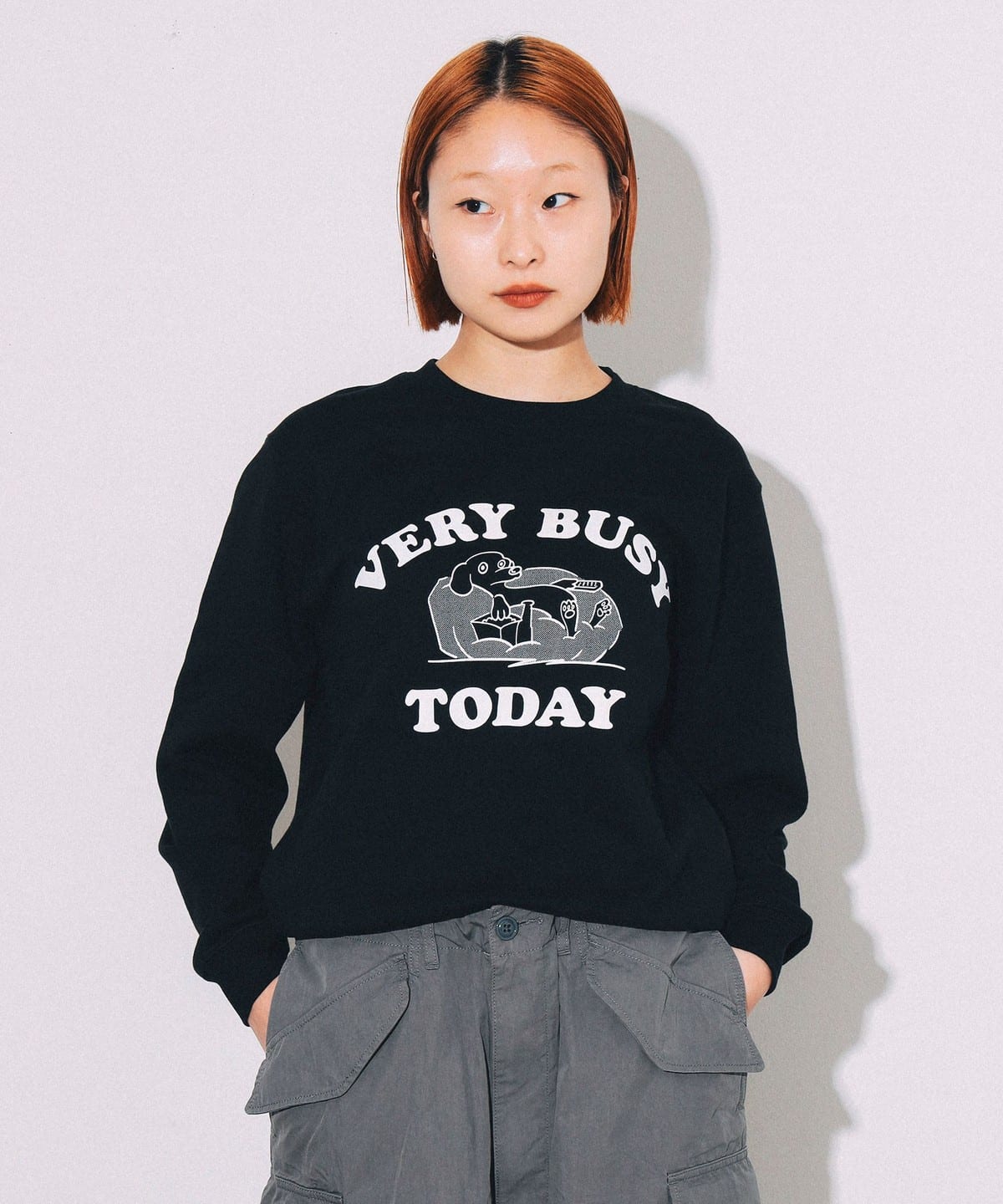BEAMS（ビームス）Very Busy Today Crewneck Sweat（トップス