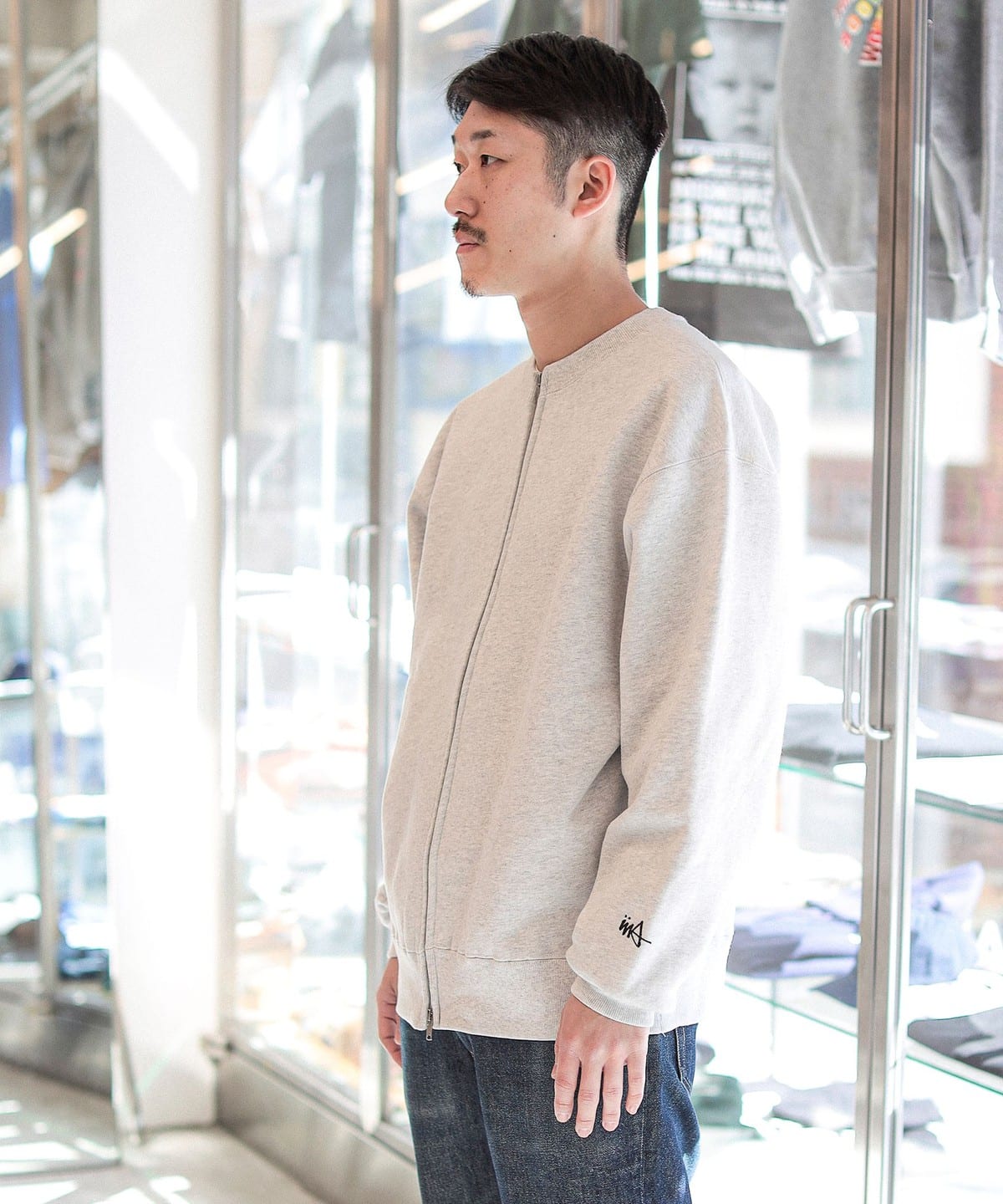 BEAMS T（ビームスT）UND / Zip Crewneck Sweat（トップス