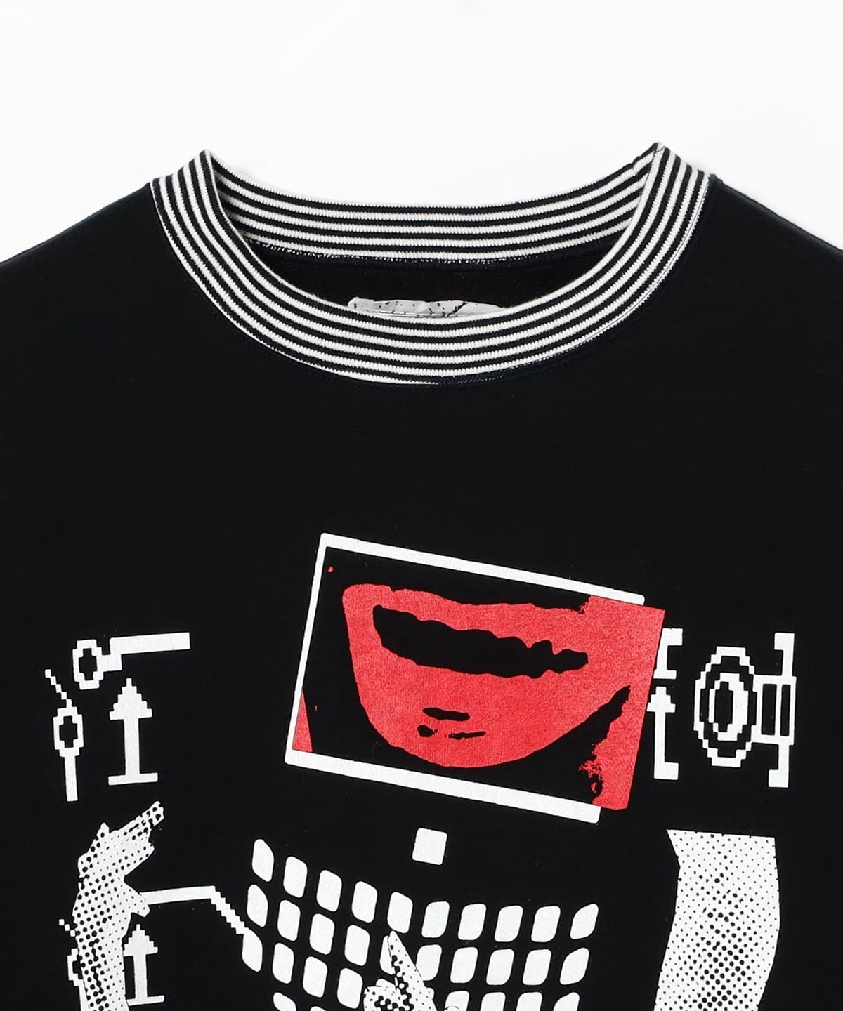 BEAMS T（ビームスT）C.E / LIPS DISPLAY CREW NECK BLACK（トップス