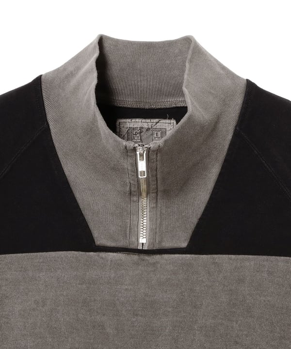 BEAMS T（ビームスT）C.E / OVERDYE STRIPE HALF ZIP（トップス