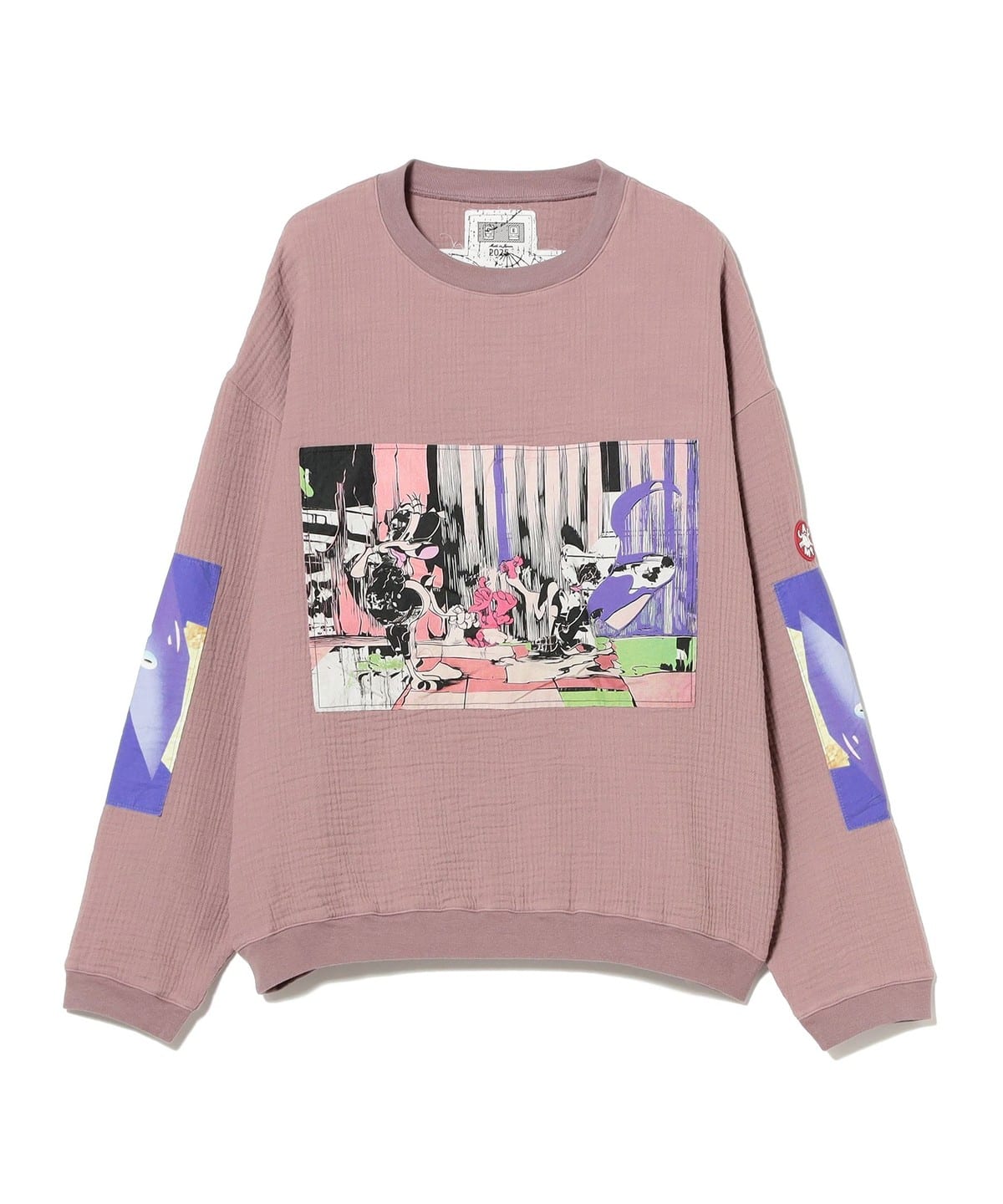 C. E シーイー / CRV GAUZE CREW NECK トップス MEN PURPLE XL C. E シーイー / CRV GAUZE CREW NECK トップス MEN PURPLE XL