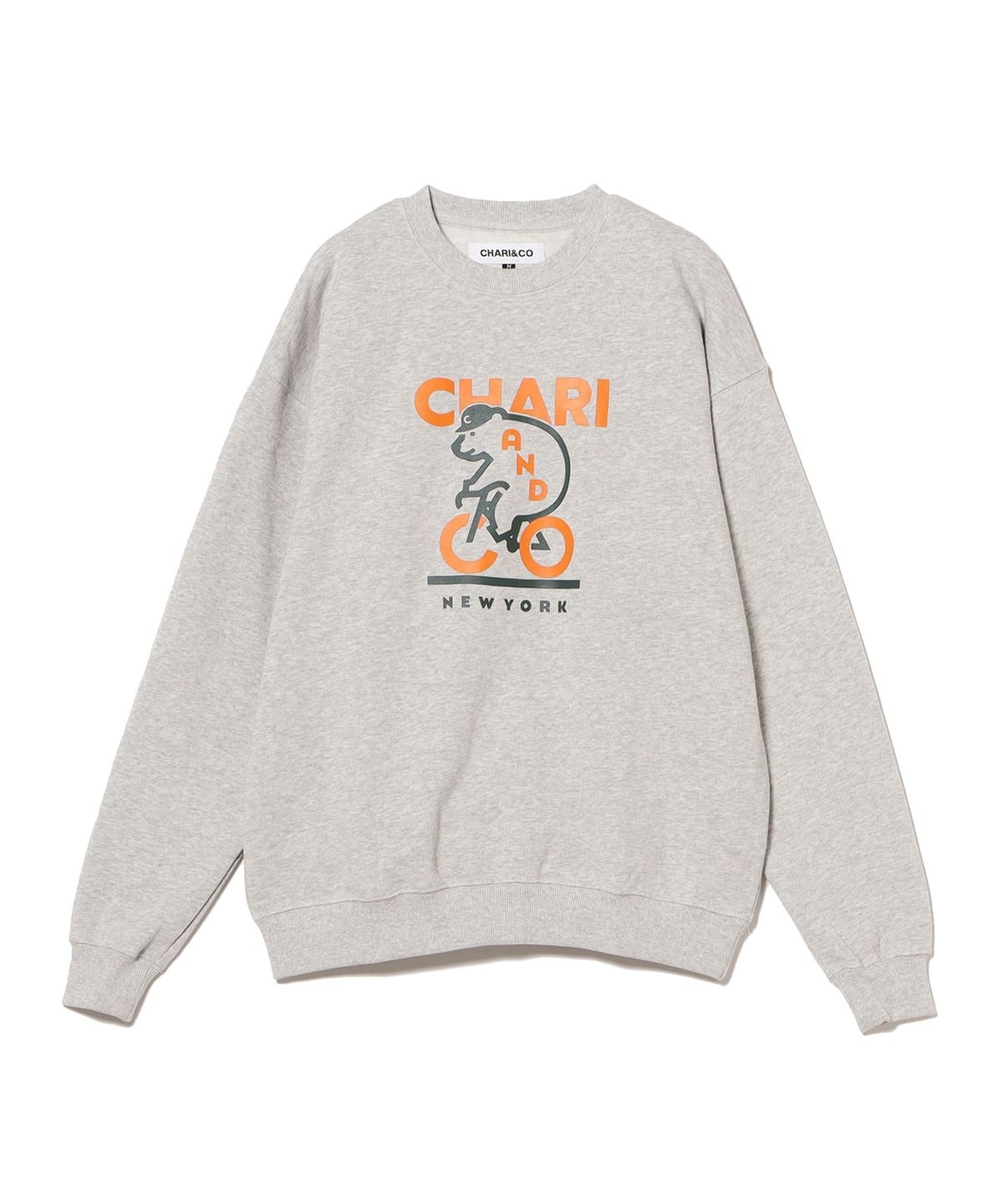 CHARI & CO チャリアンドコー / TO BEAR MOUNTAIN CREWNECK SWEAT トップス MEN HEATHER GREY XL